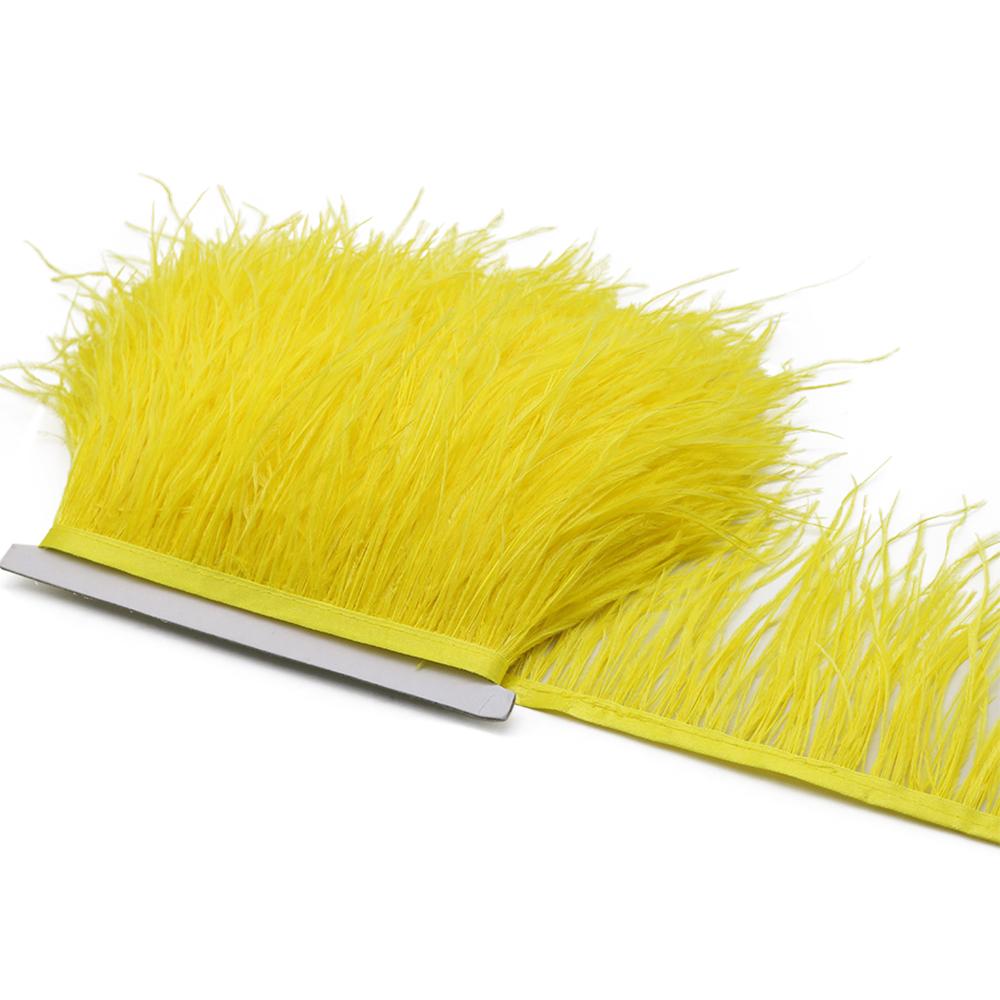 Перья страуса, 8-10 см, желтый (Yellow)