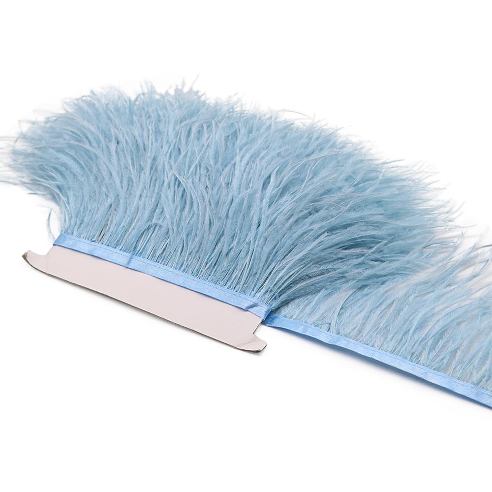 Перья страуса, 8-10 см, светло-голубой (Light blue)