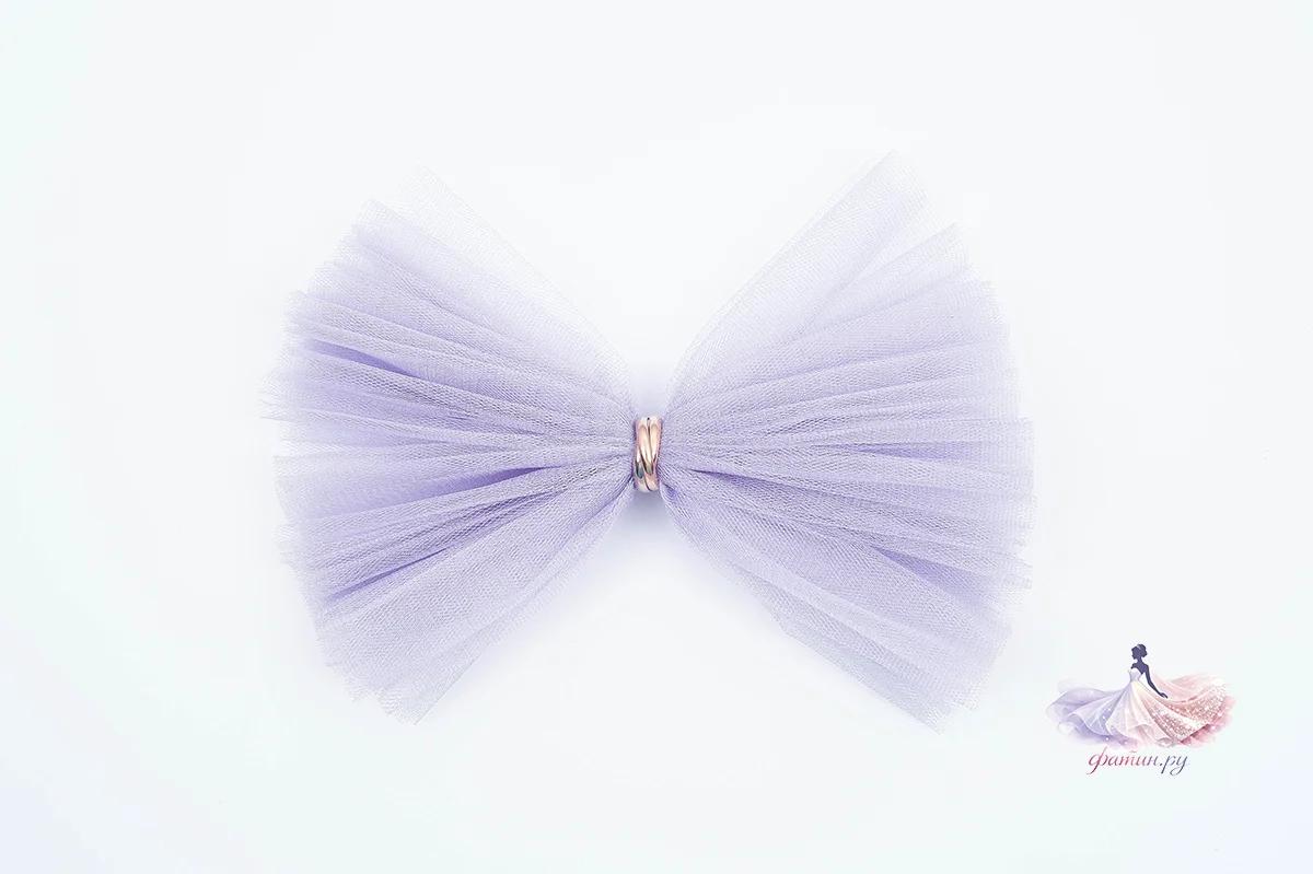 Образец фатина «Кристалл» (Kristal), Аромат лаванды (Lavender scent) — мерцающая нить, не осыпается