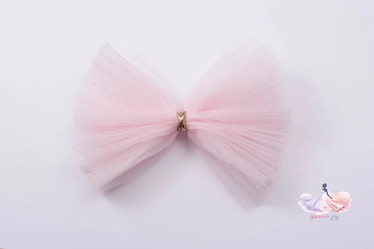 Образец фатина «Кристалл» (Kristal), Розовый кварц (Rose Quartz) — мерцающая нить, не осыпается