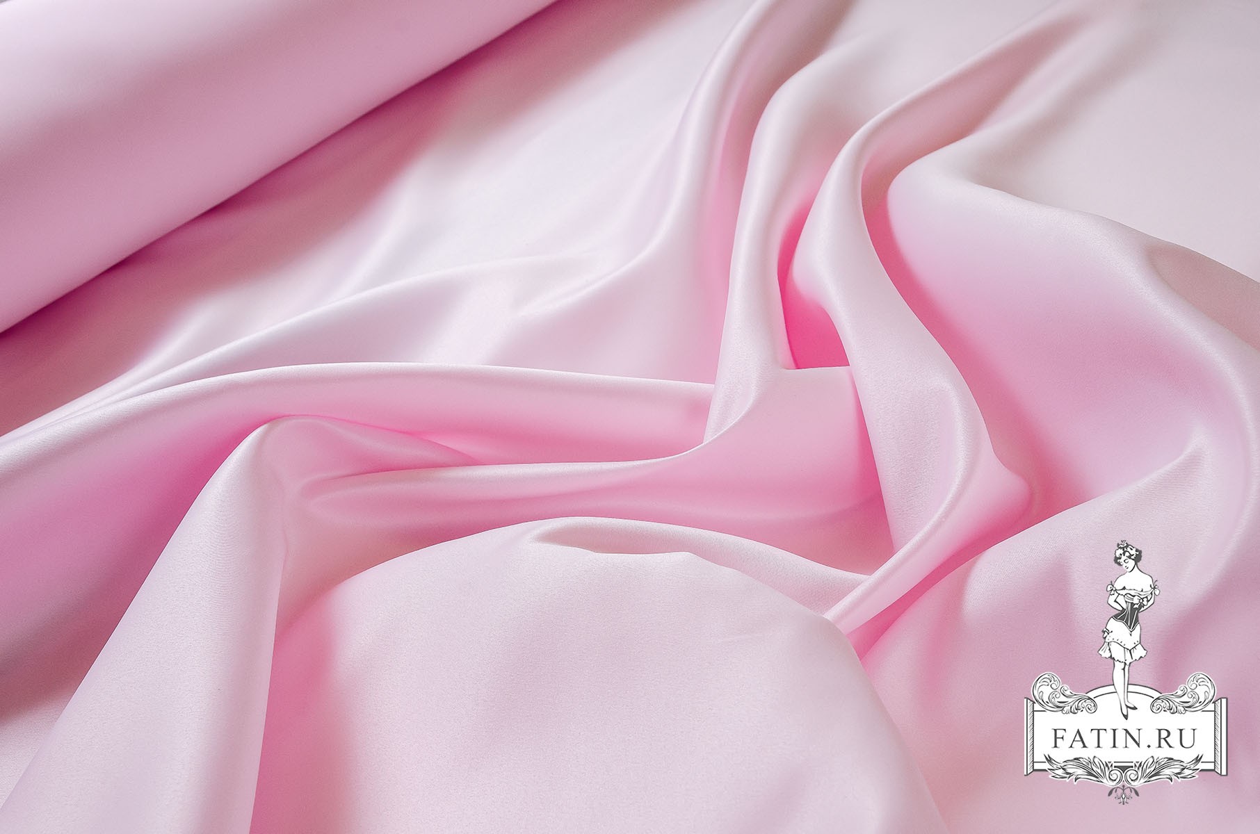 Атлас матовый, Розовый (Pink)
