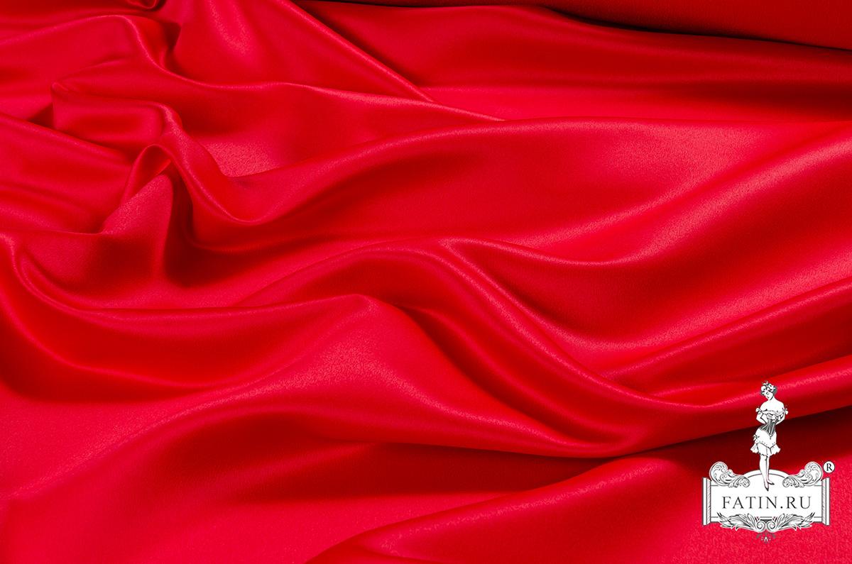 Атлас матовый прокатный, Прекрасный красный (Lovely red)
