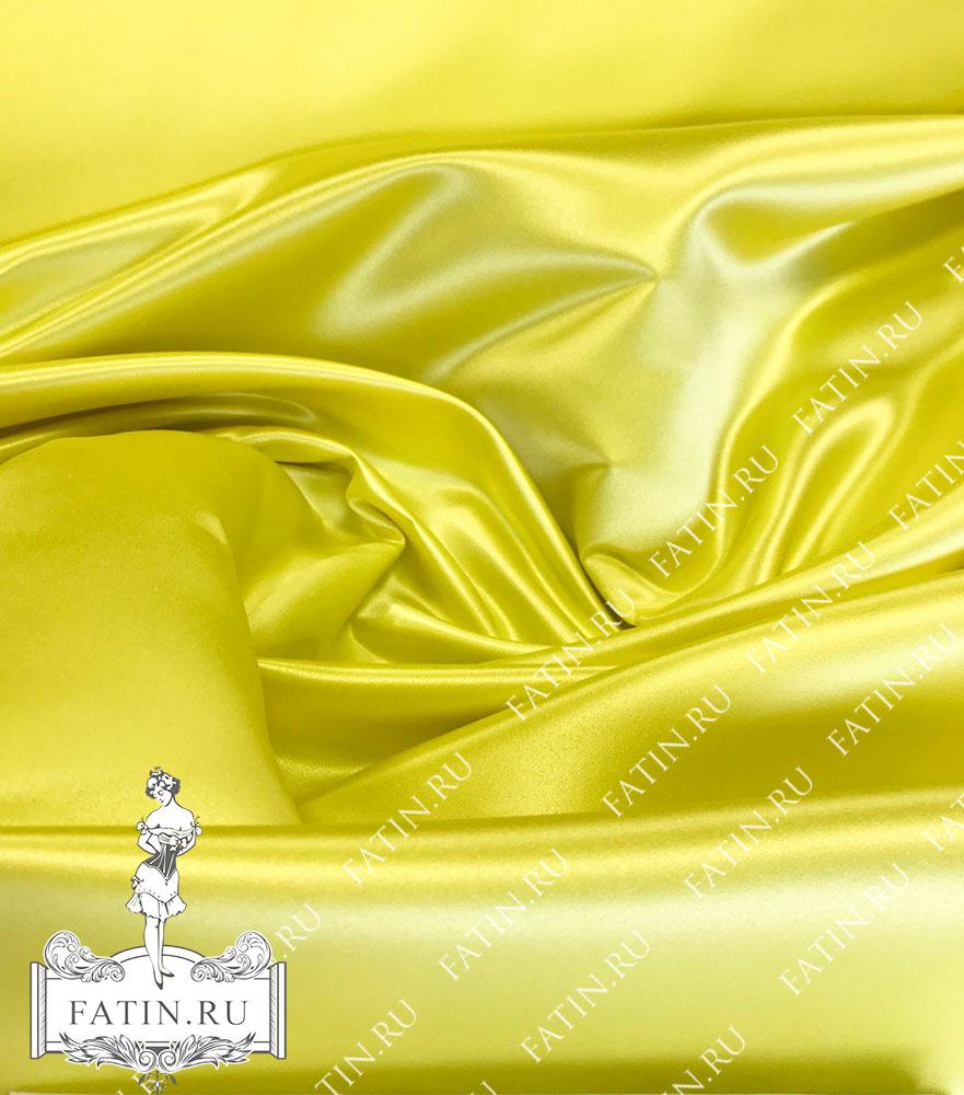 Атлас дюпон, корсетный, Лимонный желтый (Lemon Yellow)