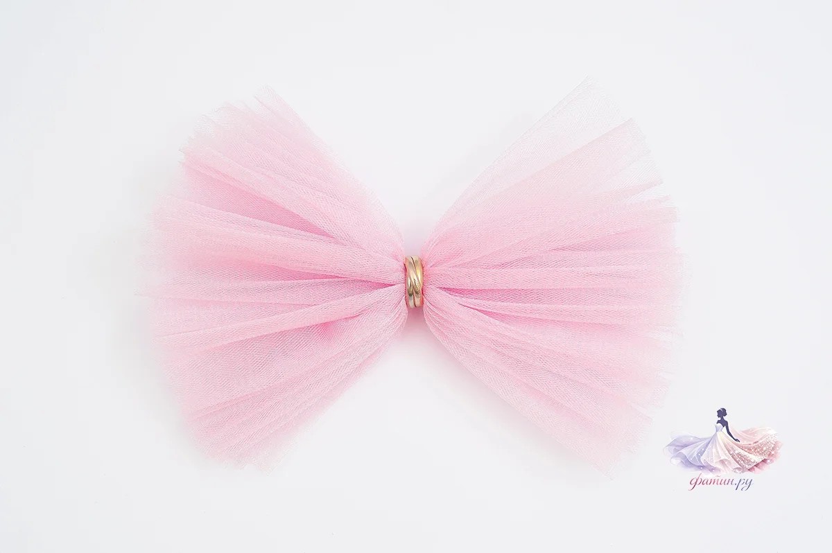 Образец фатина «Кристалл» (Kristal), Сахарная вата (Cotton candy) — мерцающая нить, не осыпается
