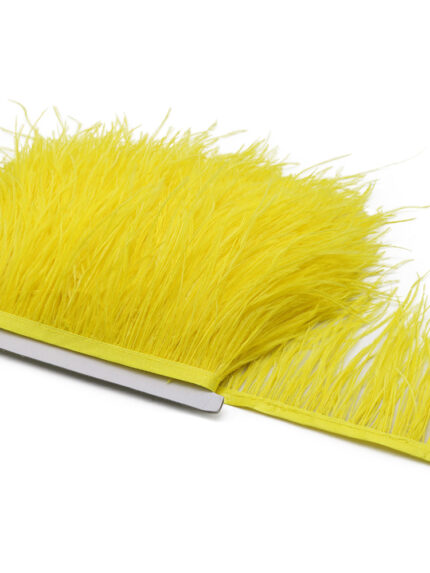 Перья страуса, 8-10 см, желтый (Yellow)