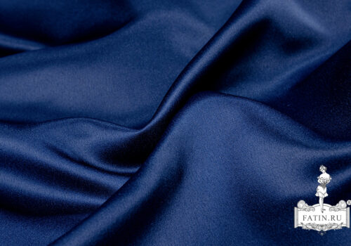 SALE!!! Атлас матовый, Морской синий (Navy blue) - 0,58 м (1-5307)