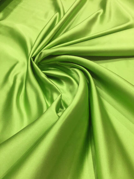 SALE!!! Атлас дюпон, Зелень (Greenery), цвет года 2017 Pantone 15-0343 - 0,97 м (1-5329)