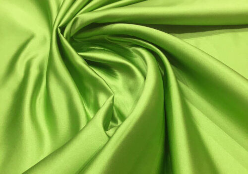 Атлас дюпон, корсетный, Зелень (Greenery), цвет года 2017 Pantone 15-0343