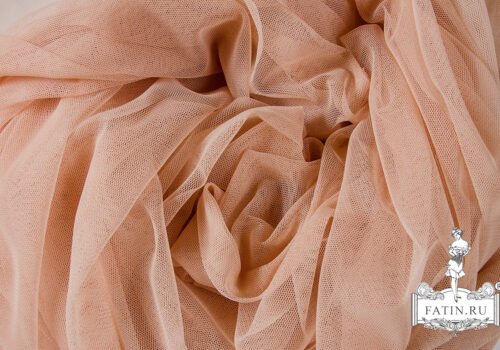 SALE!!! Фатин стрейч, Закат цвета беж (Sunset beige) - 0,9 м (1-5469)